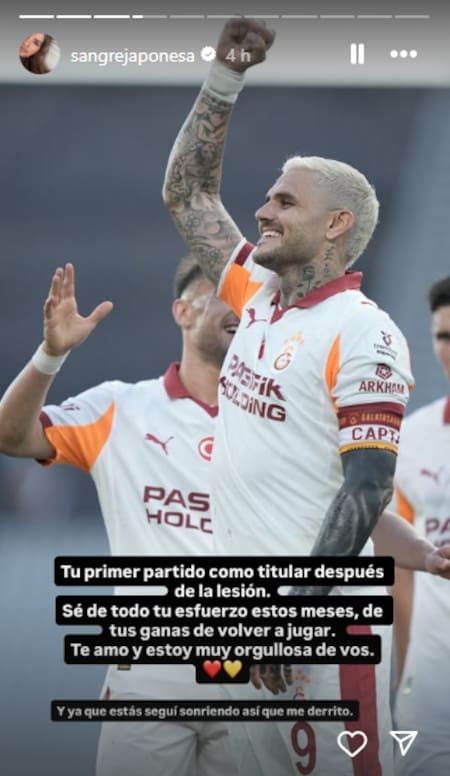 El mensaje de la China Suárez para Mauro Icardi.