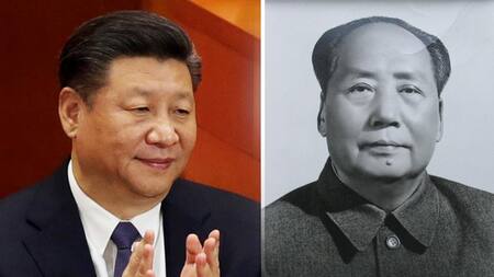 Xi Jinping y Mao Tse-tung