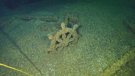 Descubrimiento del barco Trinidad. Foto: Facebook Wisconsin Historical Society.