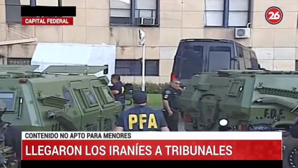 Iraníes detenidos - Canal 26