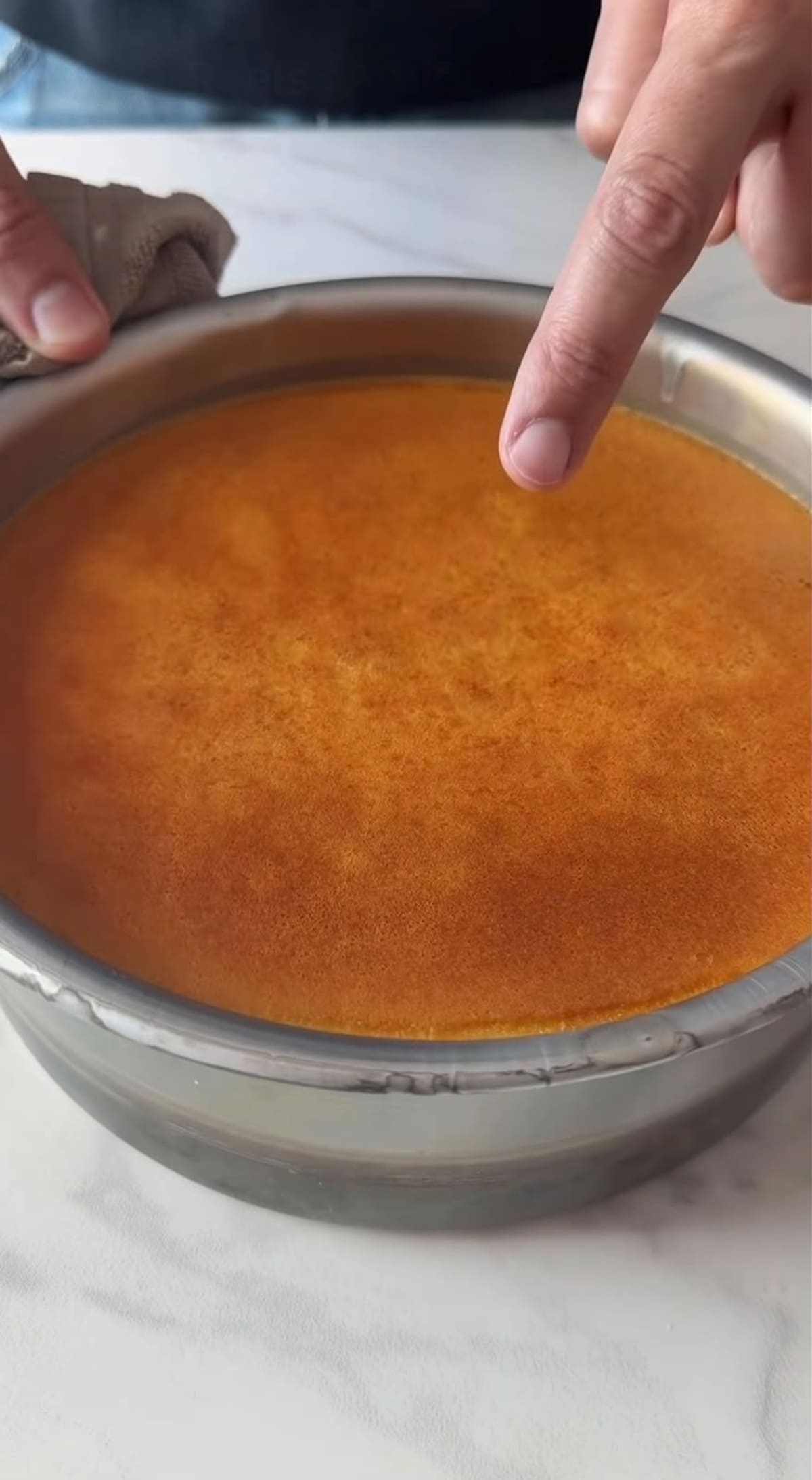 Flan de medialuna; receta; viral.