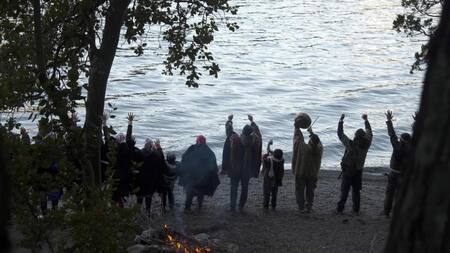 Mapuches en el sur argentino. Foto: Telam.