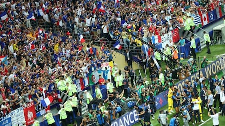 Festejos de Francia tras ganar el Mundial Rusia 2018 (Reuters)