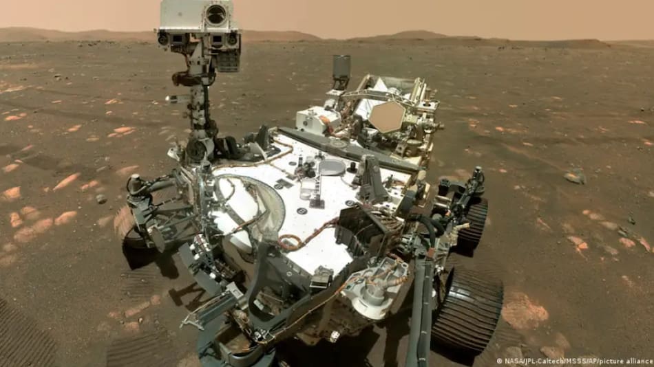 El rover Perseverance en la superficie de Marte. Foto: NASA.