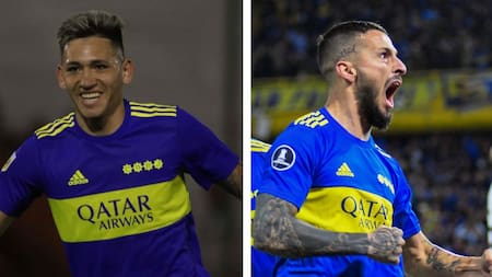 Luis Vázquez y Darío Benedetto. Fotos: NA.