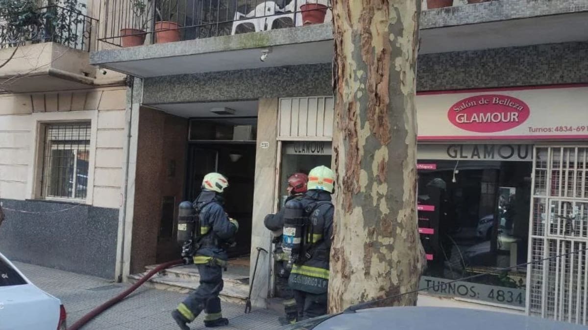 Incendio en Palermo. Foto: NA.