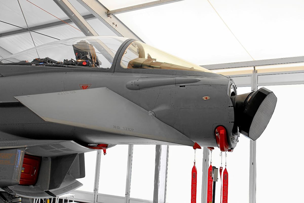 Avión caza con radar AESA. Foto: Wikipedia