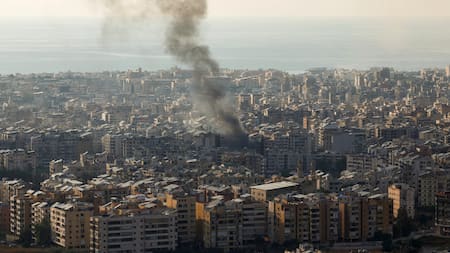 Bombardeos israelíes en el Líbano. Foto: Reuters