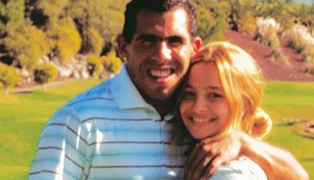 Brenda Asnicar y Carlitos Tevez. Foto: X/arg_beauty