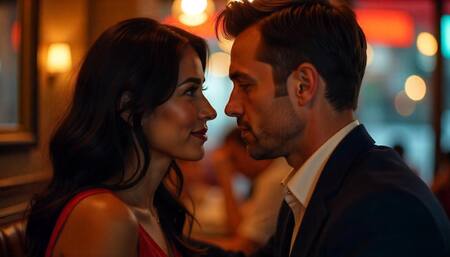 Pareja, romance, novios. Foto: Freepik AI.