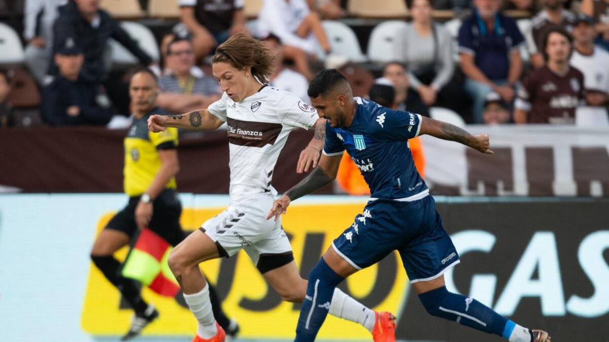 Ignacio Schor; Platense vs. Racing. Foto: Twitter @caplatense.
