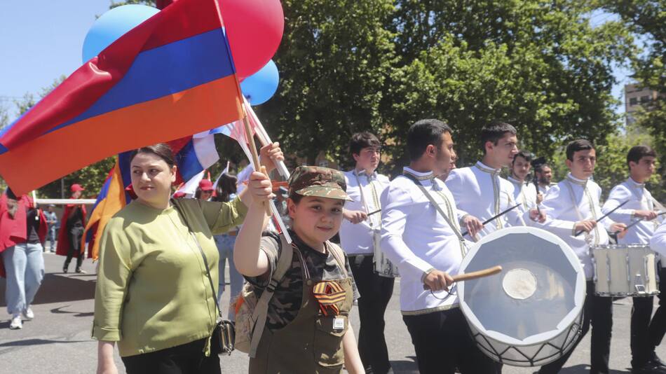 Marcha en Armenia. Foto: EFE.