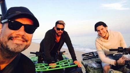 Marcelo Tinelli, El Tirri y Francisco Tinelli