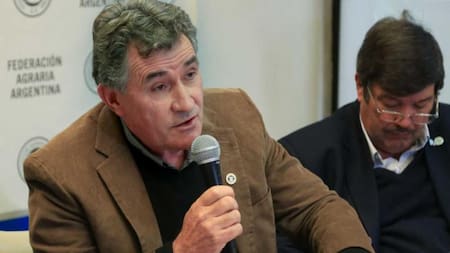 El presidente de la Federación Agraria Argentina, Carlos Achetoni. Foto: NA.