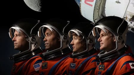 Los astronautas que viajarán a la Luna en 2025. Foto: NASA.