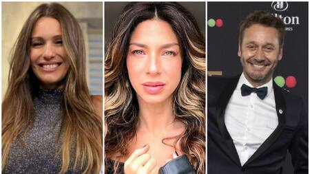 Pampita, Romina Gaetani y Benjamín Vicuña. Fotos: archivo.