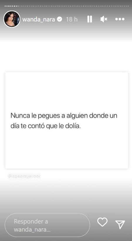 Polémica historia de Wanda Nara. Foto: Instagram.