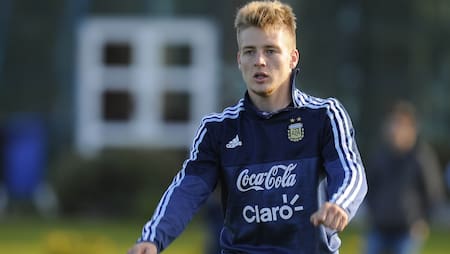 Santiago Ascacibar en la Selección Sub 20.