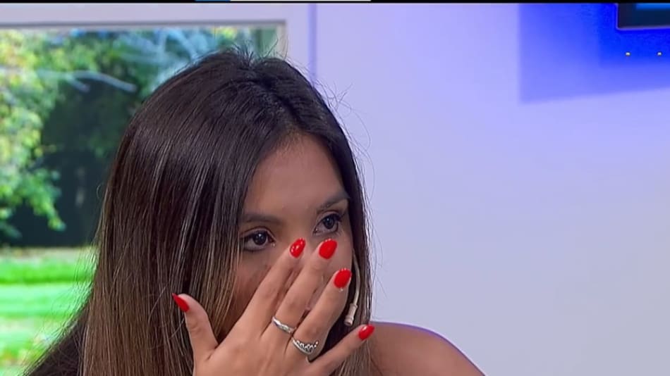 Candela Lecce llorando por Mauro Icardi. Foto captura Ciudad Magazine.