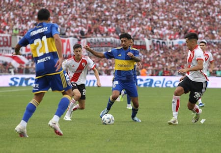 Cristian Medina; River Plate vs. Boca Juniors. Foto: NA.