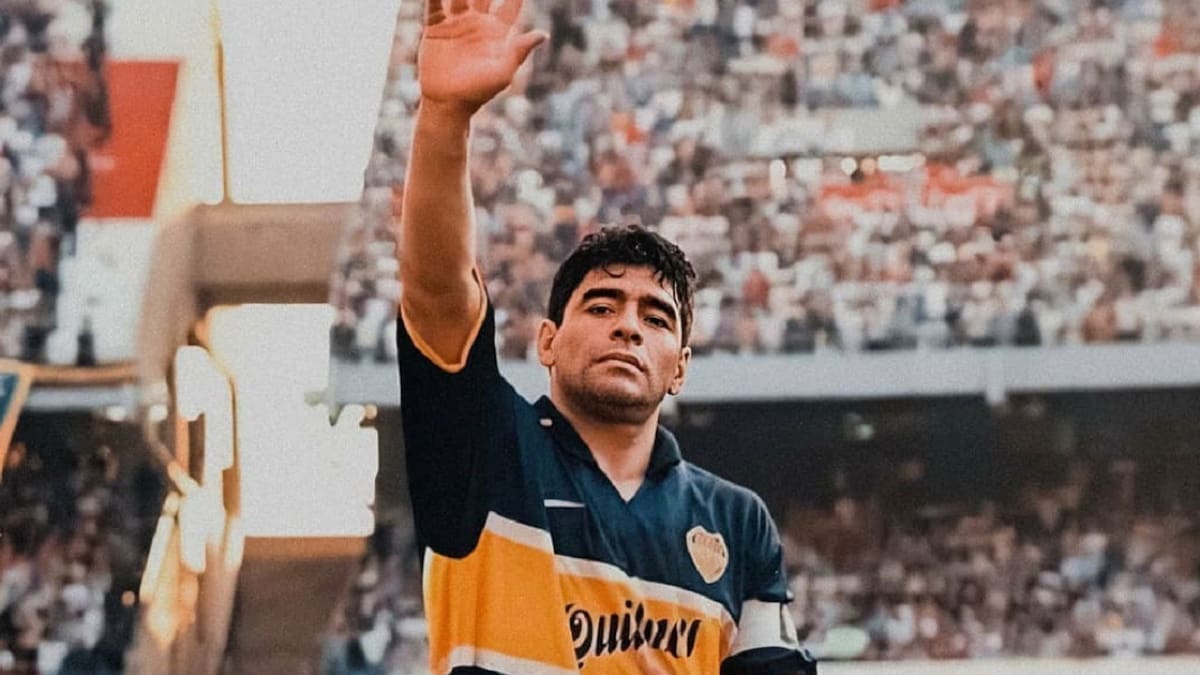 Último partido de Diego Maradona. Foto: Redes