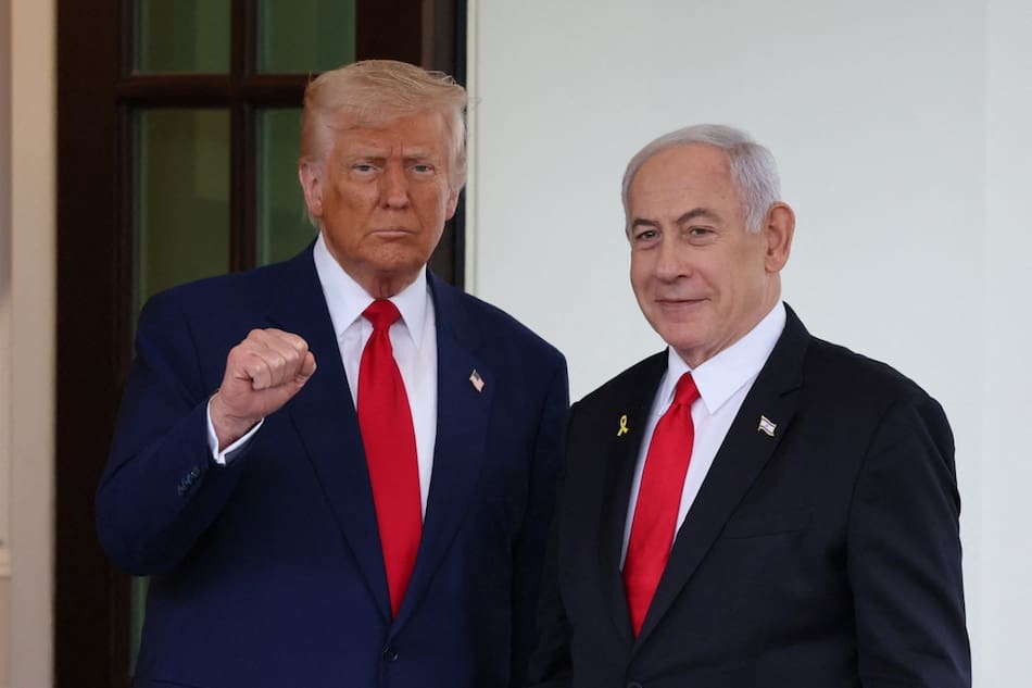 Donald Trump y Benjamín Netanyahu. Foto: Reuters (Leah Millis)