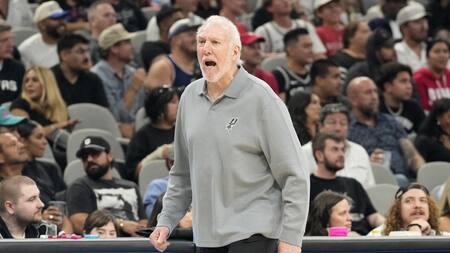 Gregg Popovich, técnico de los San Antonio Spurs de la NBA. Foto: REUTERS.