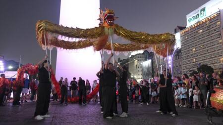 Dragones; Año Nuevo chino. Foto: Télam.