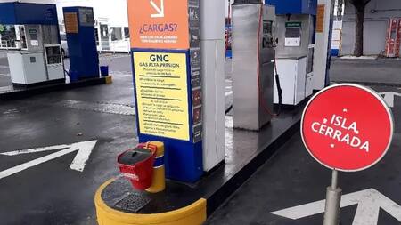 Estaciones de GNC sin gas. NA