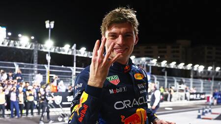 Max Verstappen, tetracampeón de la Fórmula 1. Foto: X @F1.