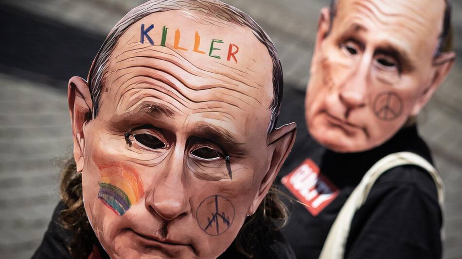 Protesta contra putin. Foto: Reuters.