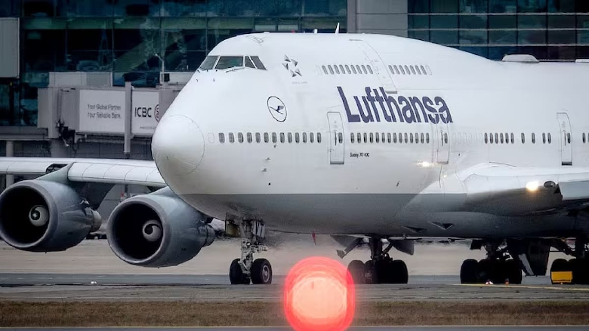 Avión de Luthansa. Fuente: X