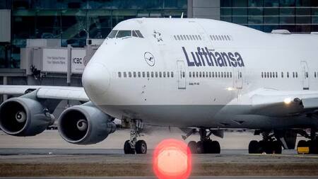Avión de Luthansa. Fuente: X