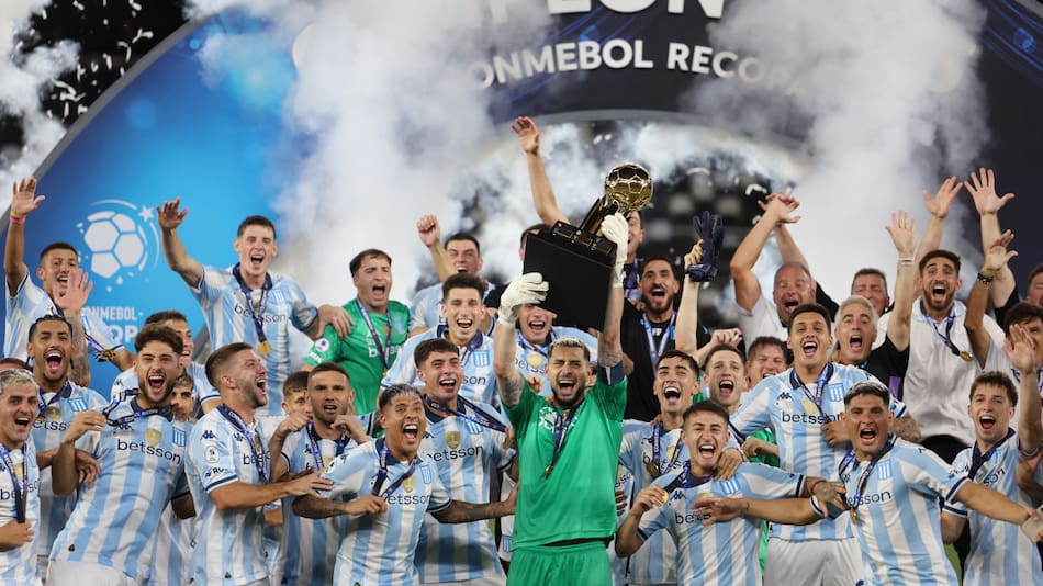 Racing, campeón de la Recopa Sudamericana 2025. Foto: REUTERS/Pilar Olivares