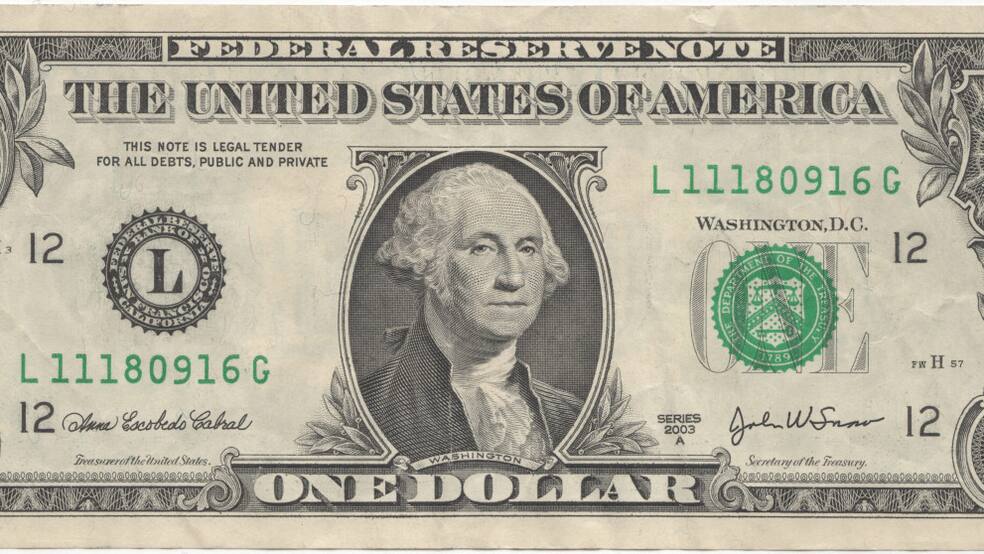 Equivaler Un billete de un dólar con la cara de George Washington puede equivaler ...
