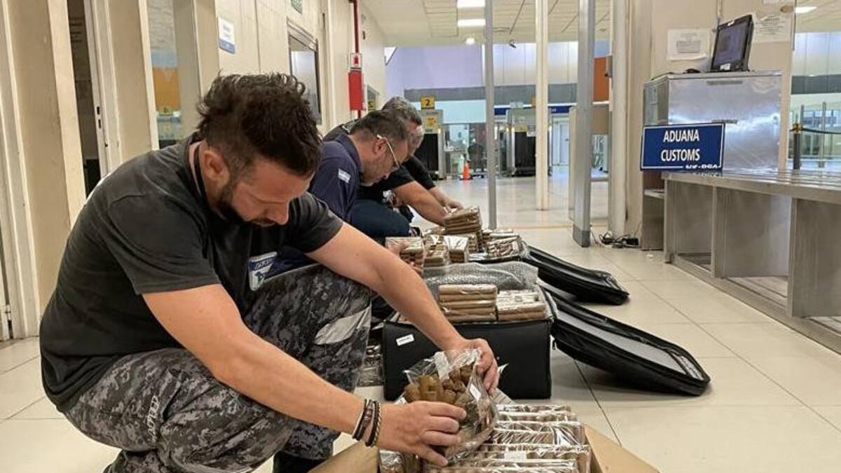 Operativo de Aduana por contrabando de habanos desde Panamá. Foto: Prensa.