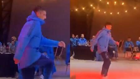 Alejo Véliz bailando malambo. Foto: captura.