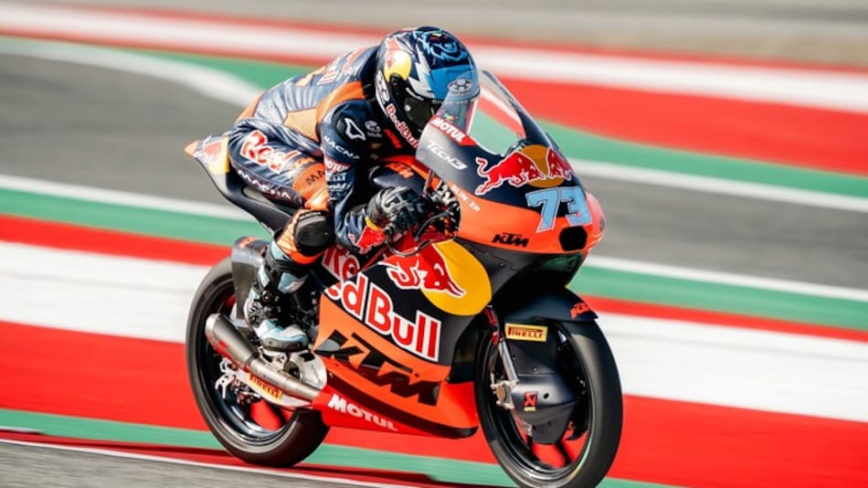 Valentín Perrone en el Moto 3.