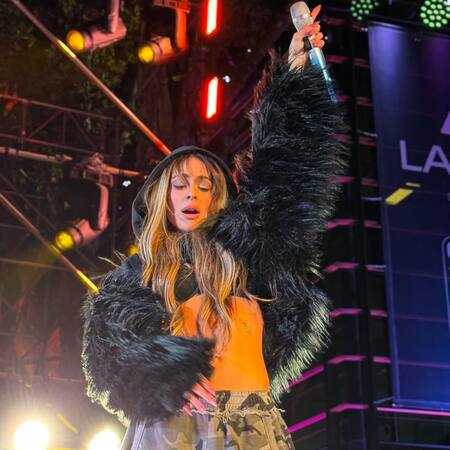 Tini Stoessel en su show gratuito en Palermo. Foto: Instagram somoslacasaok.