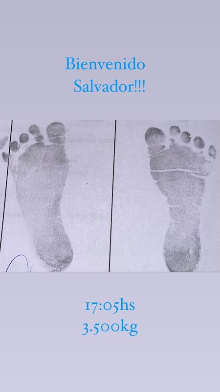 La publicación de Alejandro Pucheta por el nacimiento de Salvador. Foto: Instagram @alepucheta.