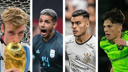 Las joyas de la Selección Argentina. Foto: NA.