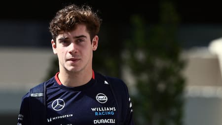 Franco Colapinto en el Circuito Yas Marina. Foto: Reuters.