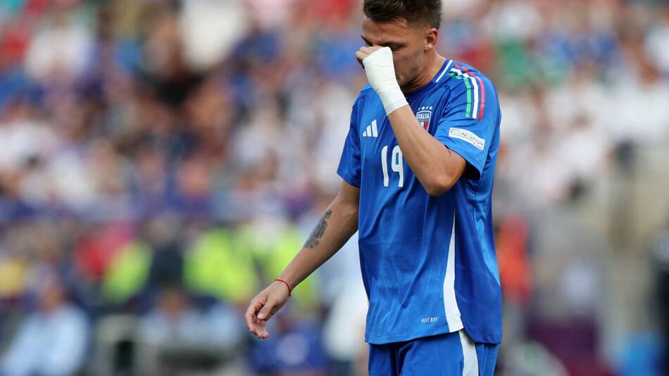 Mateo Retegui con la Selección de Italia en la Eurocopa 2024. Foto: Reuters.