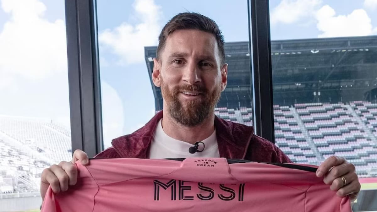 Lionel Messi con la camiseta del Inter Miami. Foto: @433.