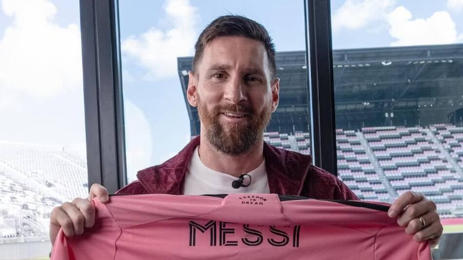 Lionel Messi con la camiseta del Inter Miami. Foto: @433.
