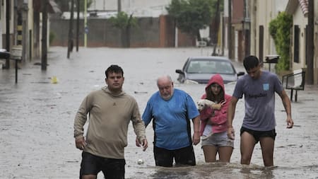 Temporal en Bahía Blanca. Foto: EFE/ Pablo Presti.