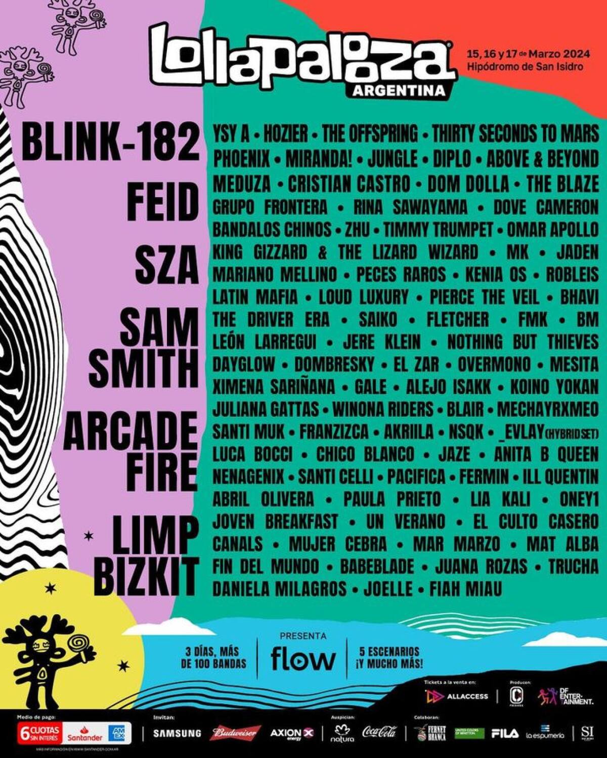 Line Up 2024. Foto: Instagram.