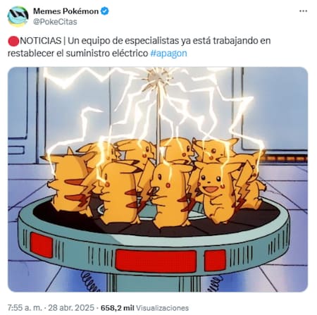 Memes apagón en Europa. Foto: X.