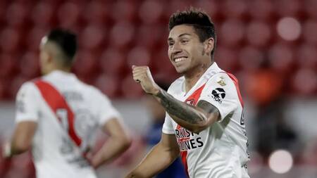 Gonzalo Montiel con la camiseta de River. Foto: Reuters