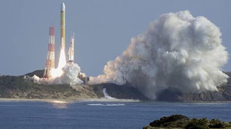 Japón lanza con éxito su nuevo cohete H3. Foto: Reuters.